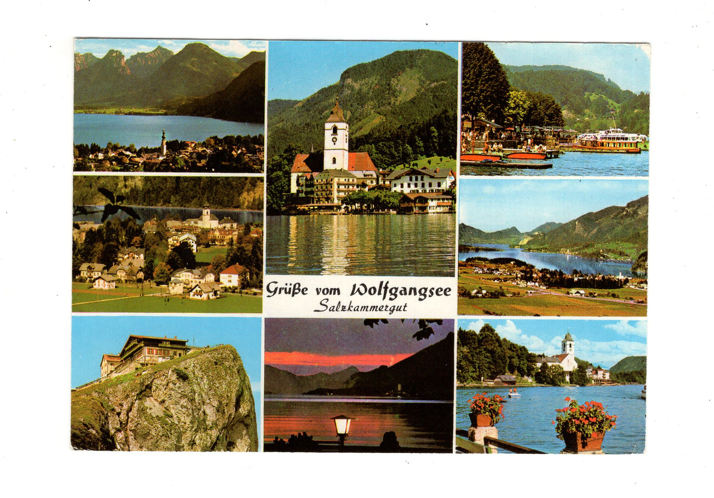 Ansichtskarte Grüße vom Wolfgangsee / Salzkammergut / Österreich