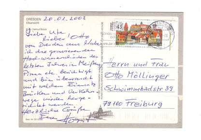 Ansichtskarte Dresden / Elbansicht