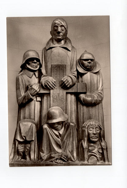 Ansichtskarte Magdeburg / Dom / Barlachdenkmal