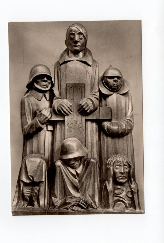 Ansichtskarte Magdeburg / Dom / Barlachdenkmal