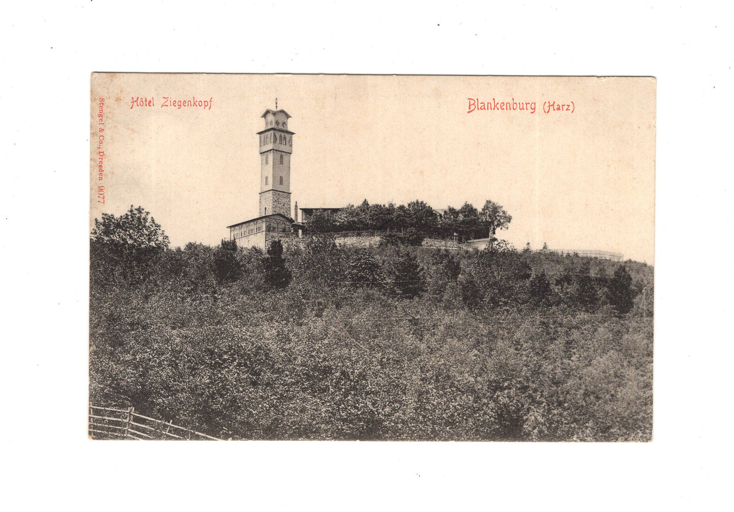Ansichtskarte Blankenburg / Harz / Hotel Ziegenkopf
