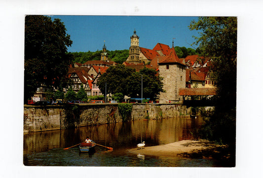 Ansichtskarte Schwäbisch Hall / Partie am Kocher