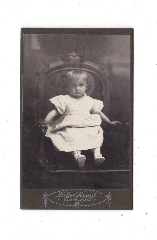 Fotografie Niedliches kleines Mädchen - Eichstätt um 1910