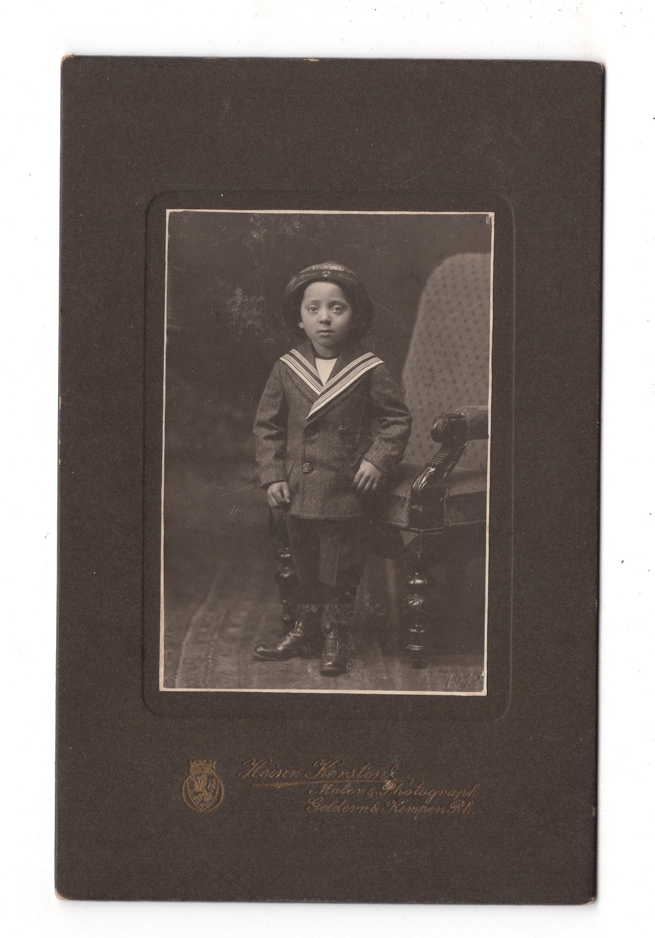 Fotografie Niedlicher kleiner Junge - Geldern & Kempen 1910er