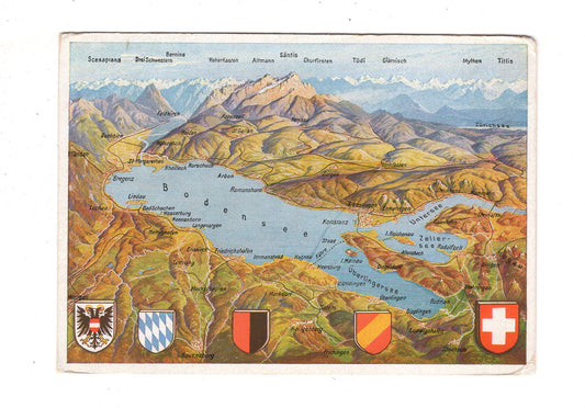 Ansichtskarte Der Bodensee aus der Vogelschau
