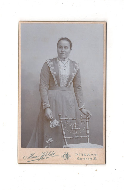 Fotografie Feine Dame - Pirna 1890er