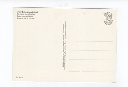 Ansichtskarte Schwäbisch Hall / Partie am Kocher