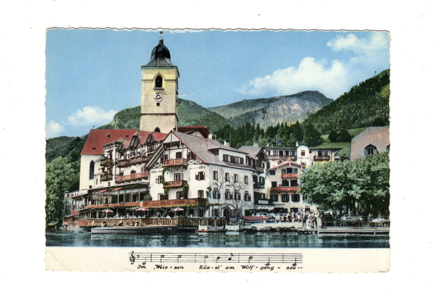 Ansichtskarte St. Wolfgang / Weißes Rössl / Salzkammergut / Österreich