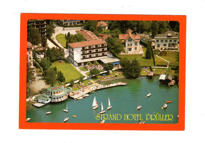 Ansichtskarte Strandhotel Prüller / Pörtschach am Wörthersee / Kärnten / Österreich