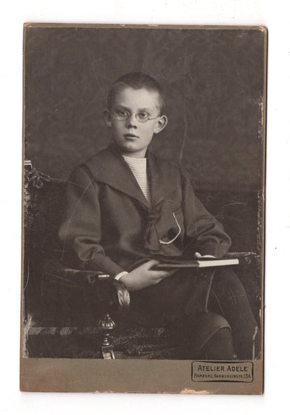 Fotografie Niedlicher kleiner Junge - Hamburg um 1910 / CAB U-29