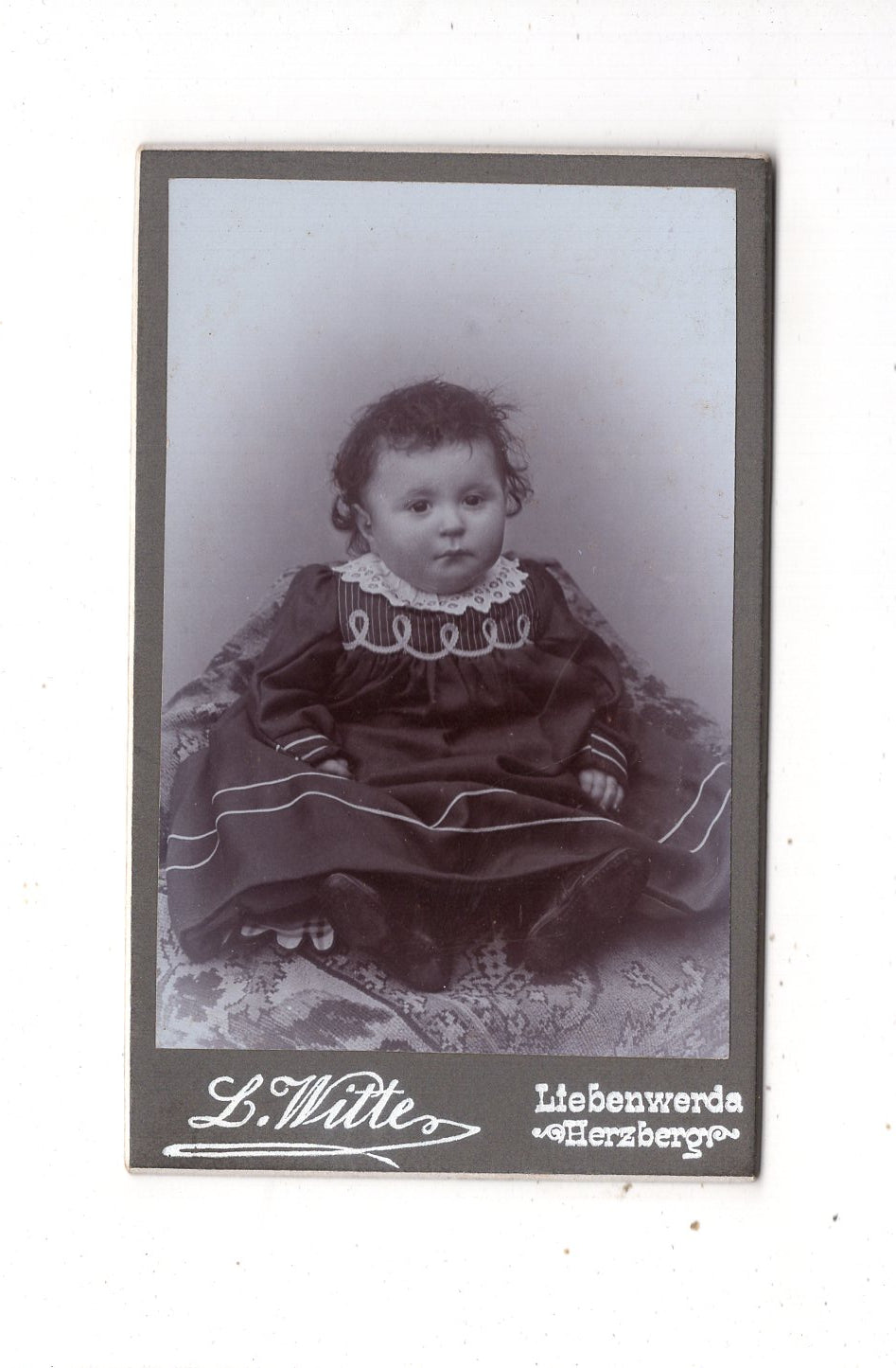 Fotografie Niedliches kleines Kind - Liebenwerda / Herzberg 1900er