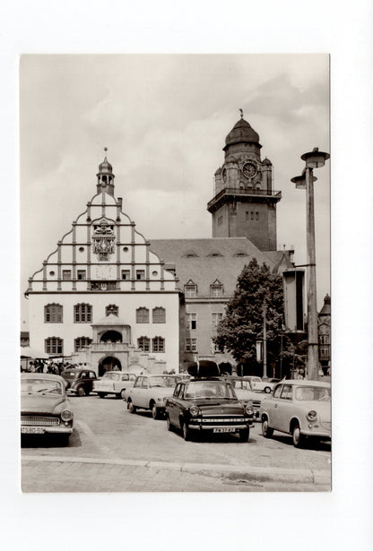 Ansichtskarte Plauen / Vogtland / Rathaus am Altmarkt