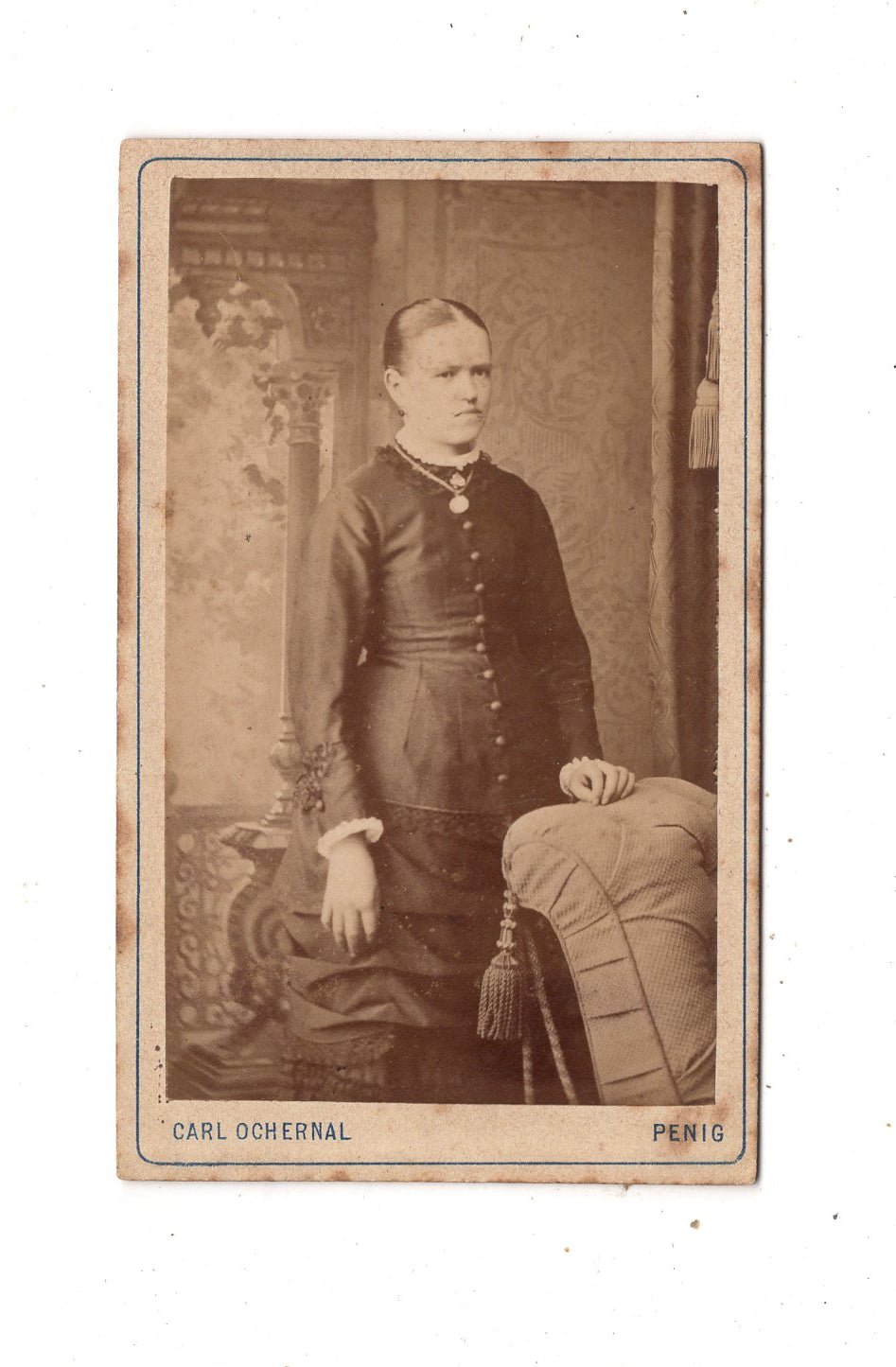 Fotografie Feine Dame - Penig 1870er