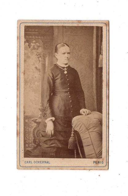 Fotografie Feine Dame - Penig 1870er