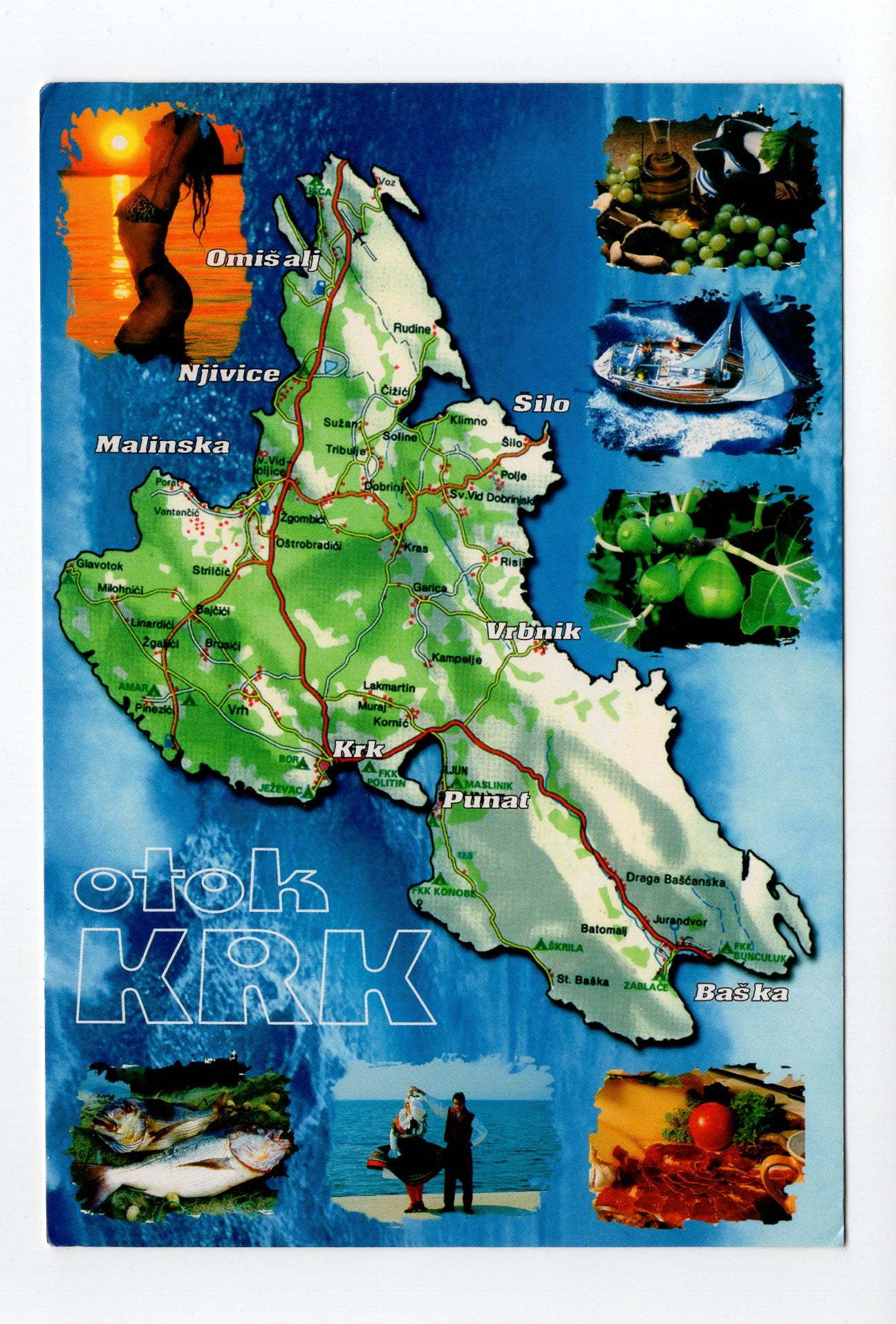 Ansichtskarte Insel Krk / Kroatien