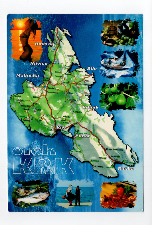 Ansichtskarte Insel Krk / Kroatien