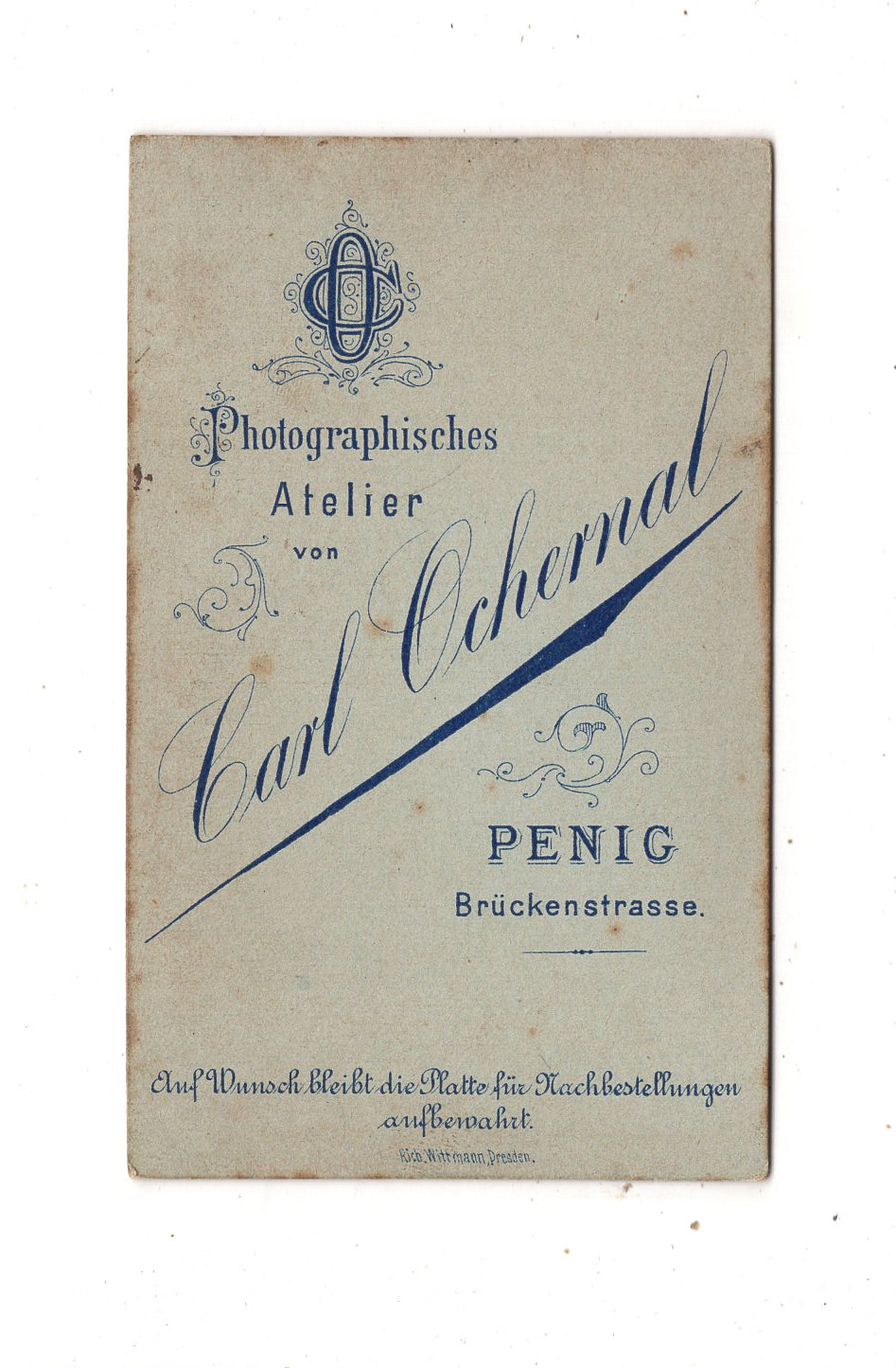 Fotografie Feine Dame - Penig 1870er