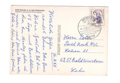 Ansichtskarte Weinähr an der Lahn - Gelbachtal / H1-59