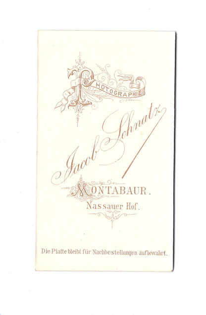 Fotografie Herrenportrait - Montabaur 1870er