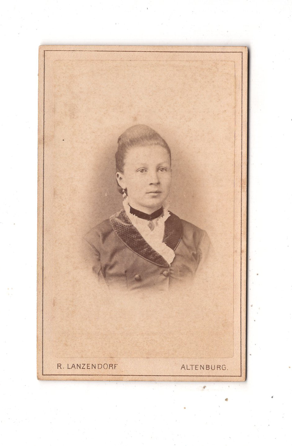 Fotografie Damenportrait - Altenburg um 1880