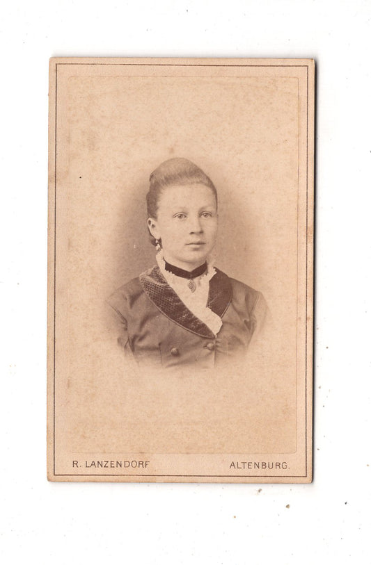 Fotografie Damenportrait - Altenburg um 1880