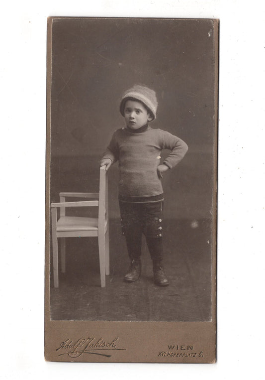Fotografie Niedlicher kleiner Junge - Wien 1900er / CAB U-29