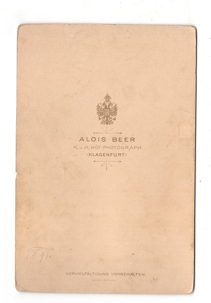 Fotografie Feine Dame - Klagenfurt um 1890 / CAB W-32