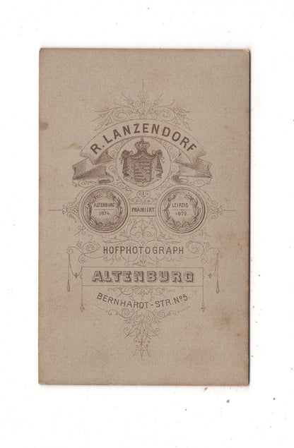 Fotografie Damenportrait - Altenburg um 1880