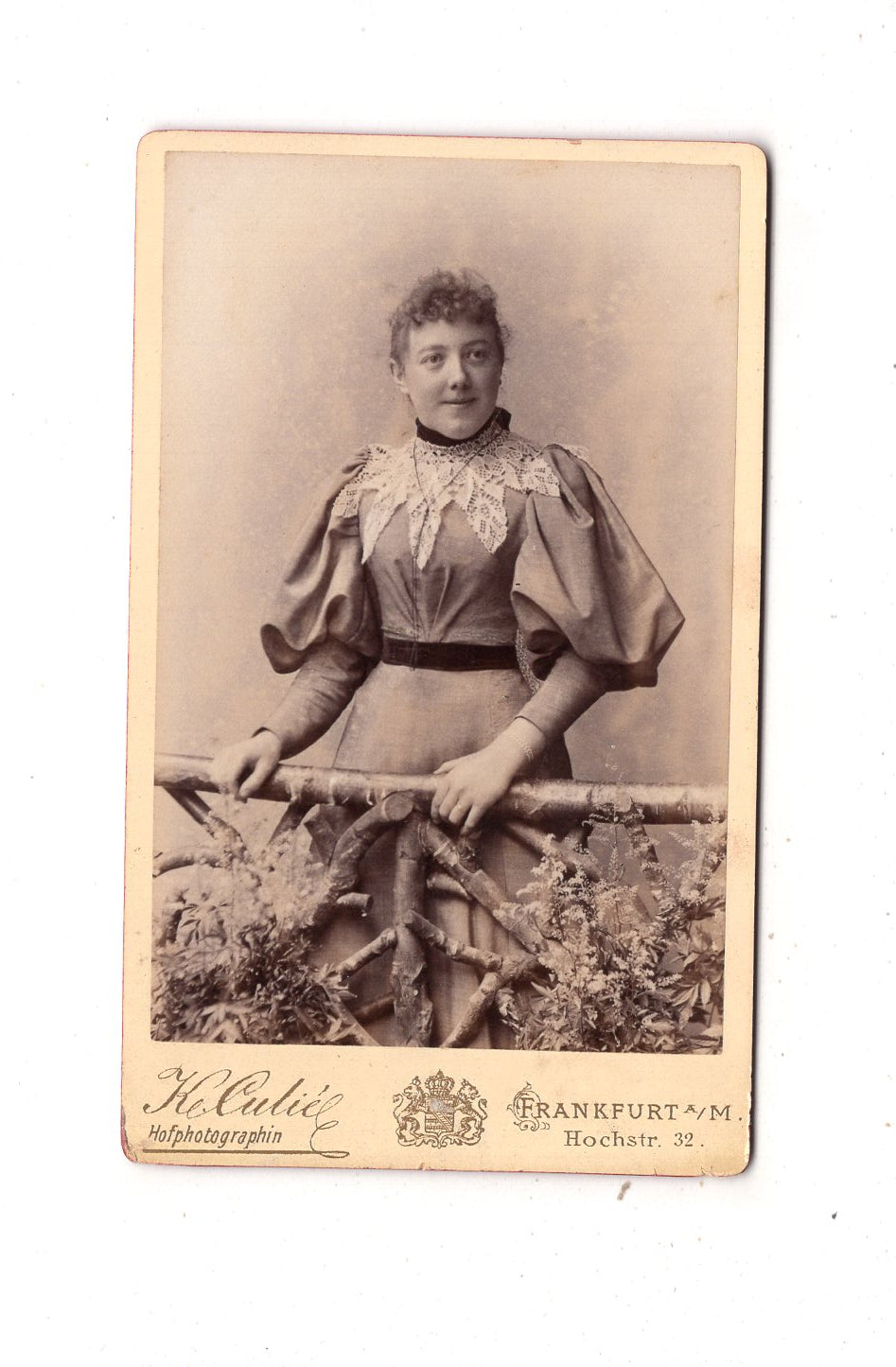 Fotografie Feine Dame - Frankfurt Main um 1890
