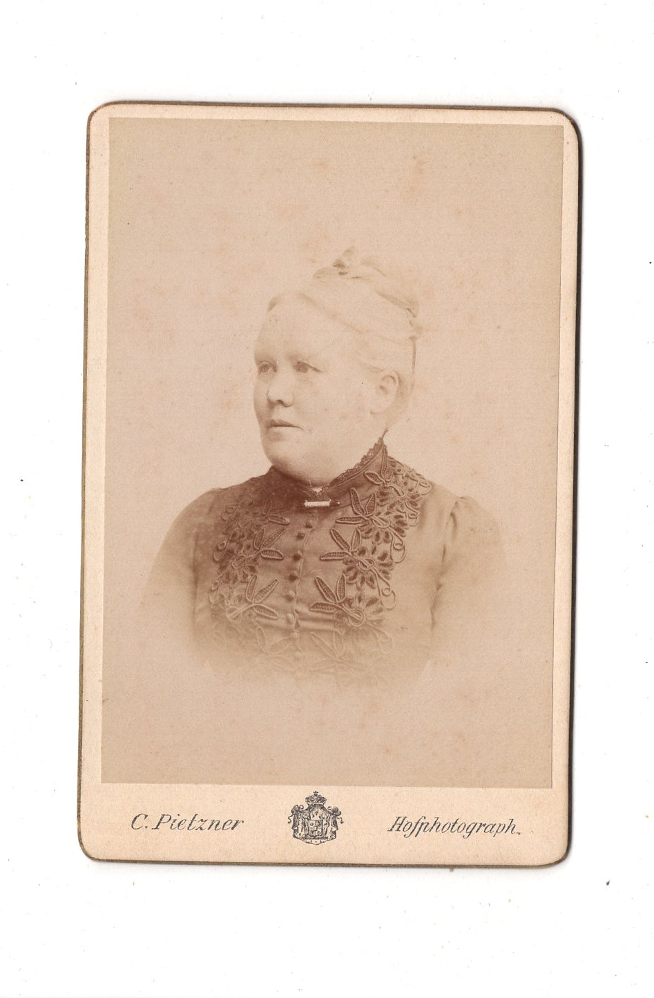 Fotografie Damenportrait - Wien / Teplitz / Karlsbad 1892
