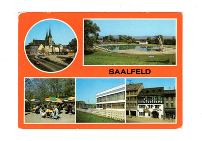 Ansichtskarte Saalfeld / Saale / HO-Gaststätte Das Loch +++