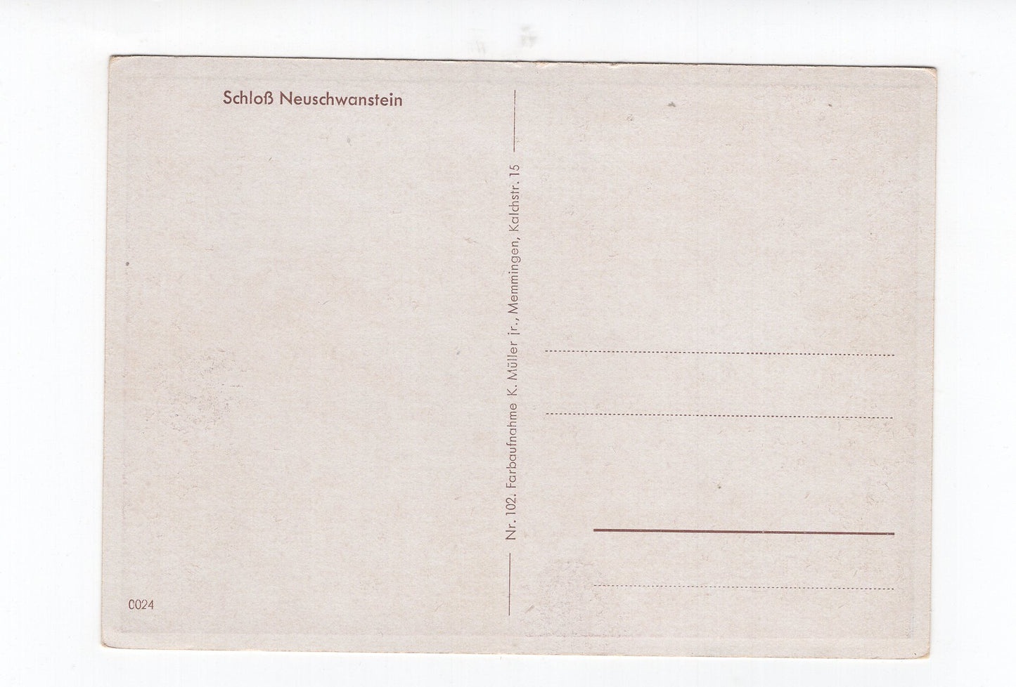 Ansichtskarte Königsschloss Neuschwanstein