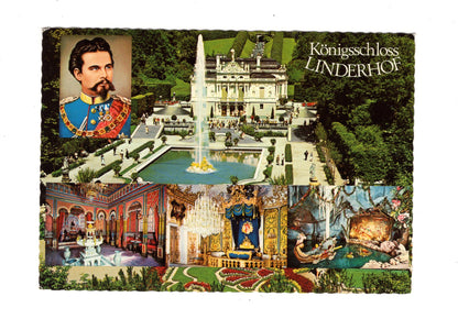 Ansichtskarte Königsschloss Linderhof / Oberbayern