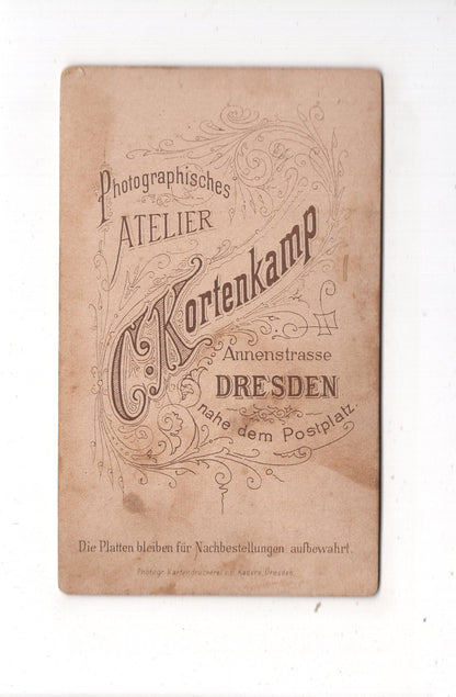 Fotografie Niedliches kleines Kind - Dresden 1880er / CDV M1-32