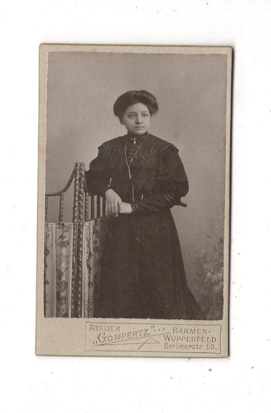 Fotografie Feine Dame - Barmen-Wupperfeld 1900er