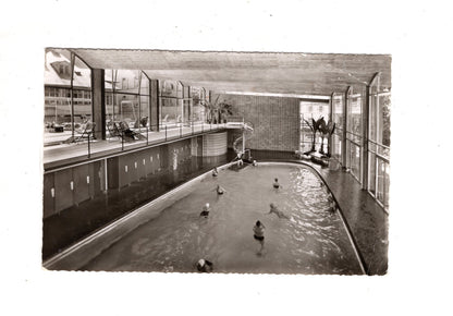 Ansichtskarte Badenweiler im südlichen Schwarzwald / Neues Hallenbad / J1-70