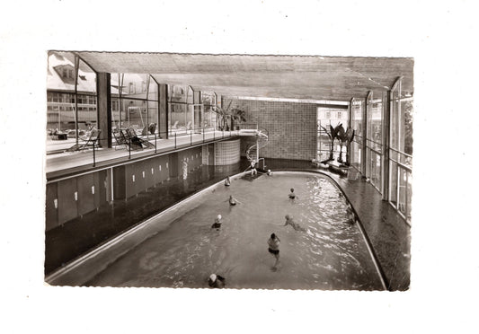 Ansichtskarte Badenweiler im südlichen Schwarzwald / Neues Hallenbad / J1-70