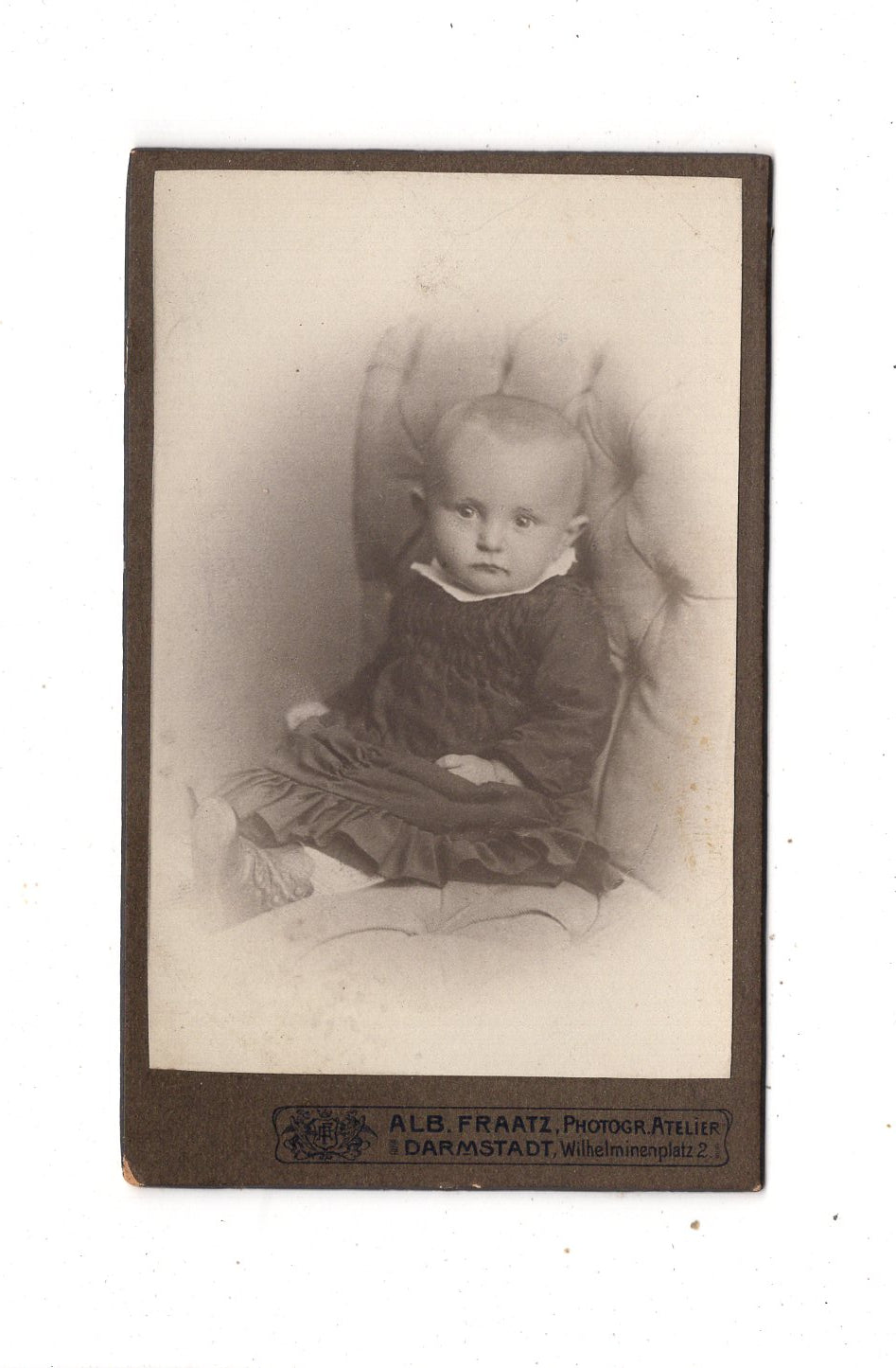 Fotografie Niedliches kleines Kind - Darmstadt 1900er