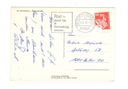 Ansichtskarte Weinheim an der Bergstraße / H1-60