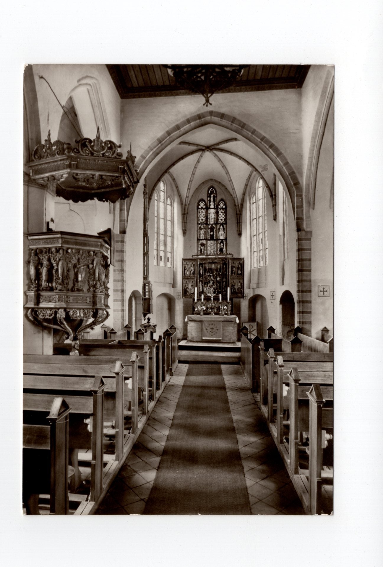 Ansichtskarte Dorfkirche Rethwisch