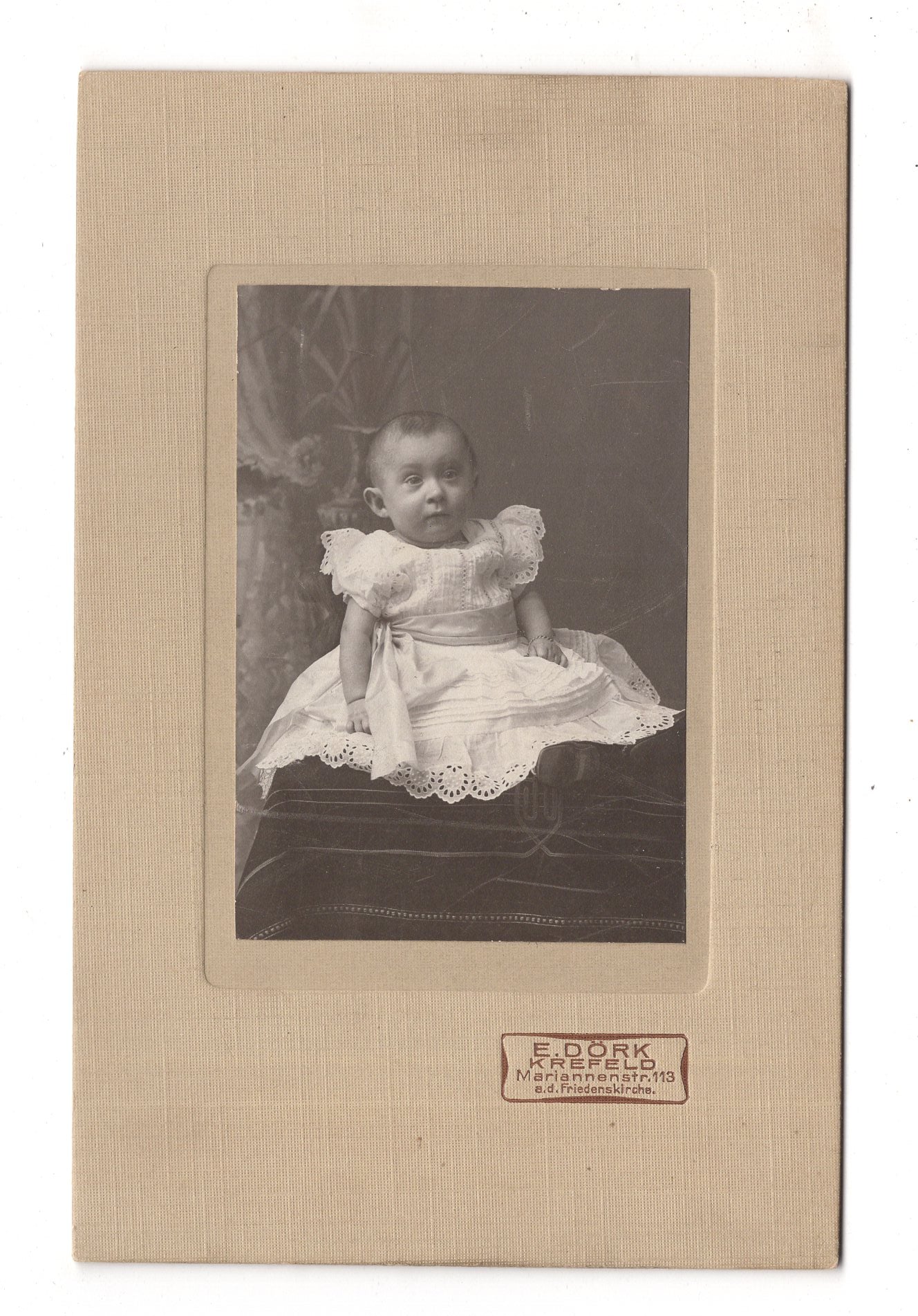 Fotografie Schönes Kinderbild / Baby - Krefeld um 1910