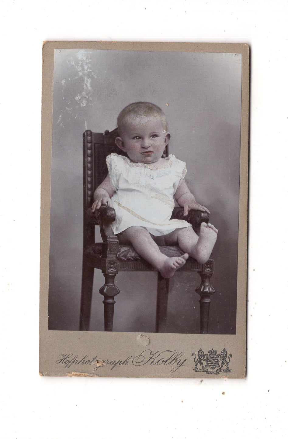Fotografie Niedliches kleines Kind - Plauen 1900er