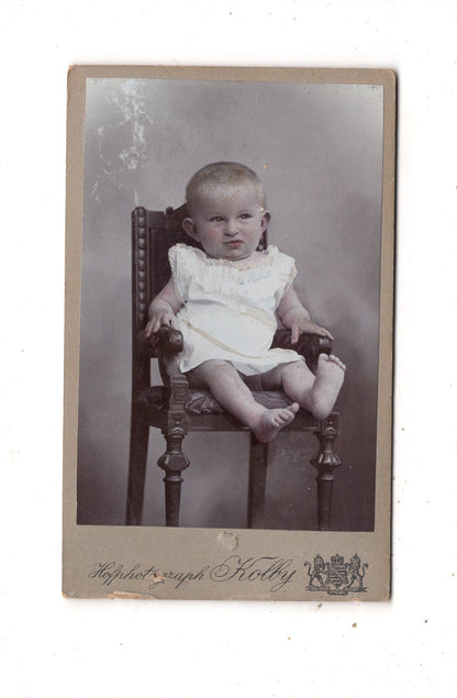 Fotografie Niedliches kleines Kind - Plauen 1900er