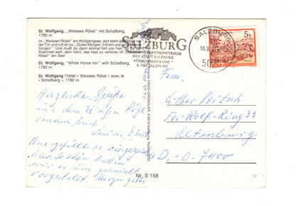 Ansichtskarte St. Wolfgang / Weißes Rössl / Salzkammergut / Österreich