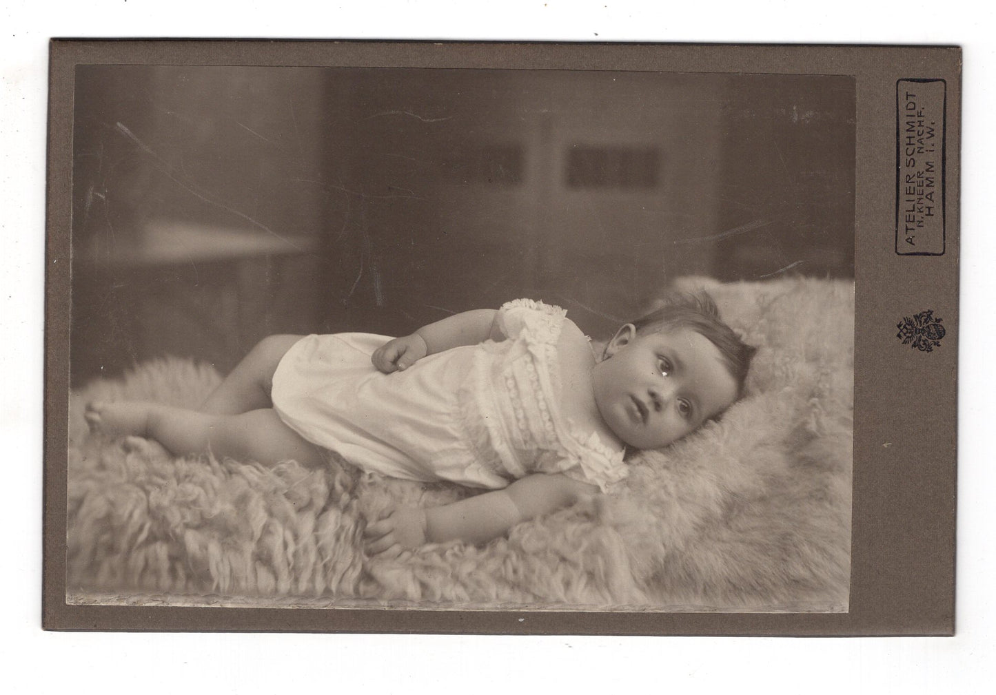 Fotografie Schönes Kinderbild / Baby - Hamm in Westfalen 1900er