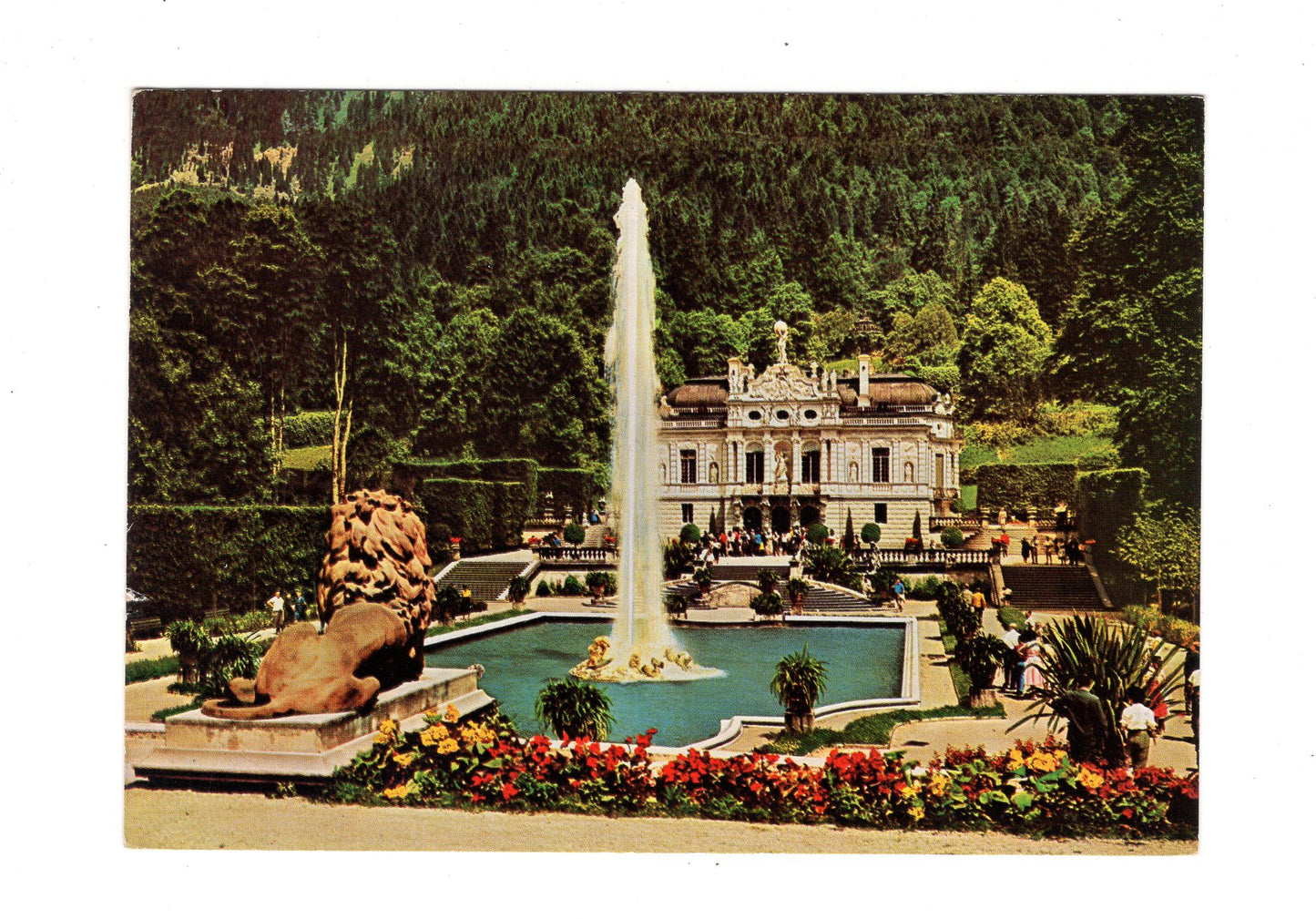 Ansichtskarte Königsschloss Linderhof / Oberbayern