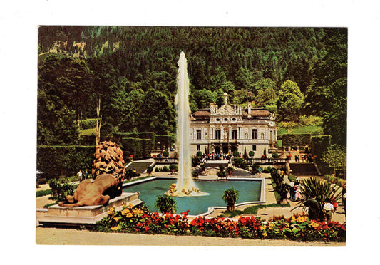 Ansichtskarte Königsschloss Linderhof / Oberbayern