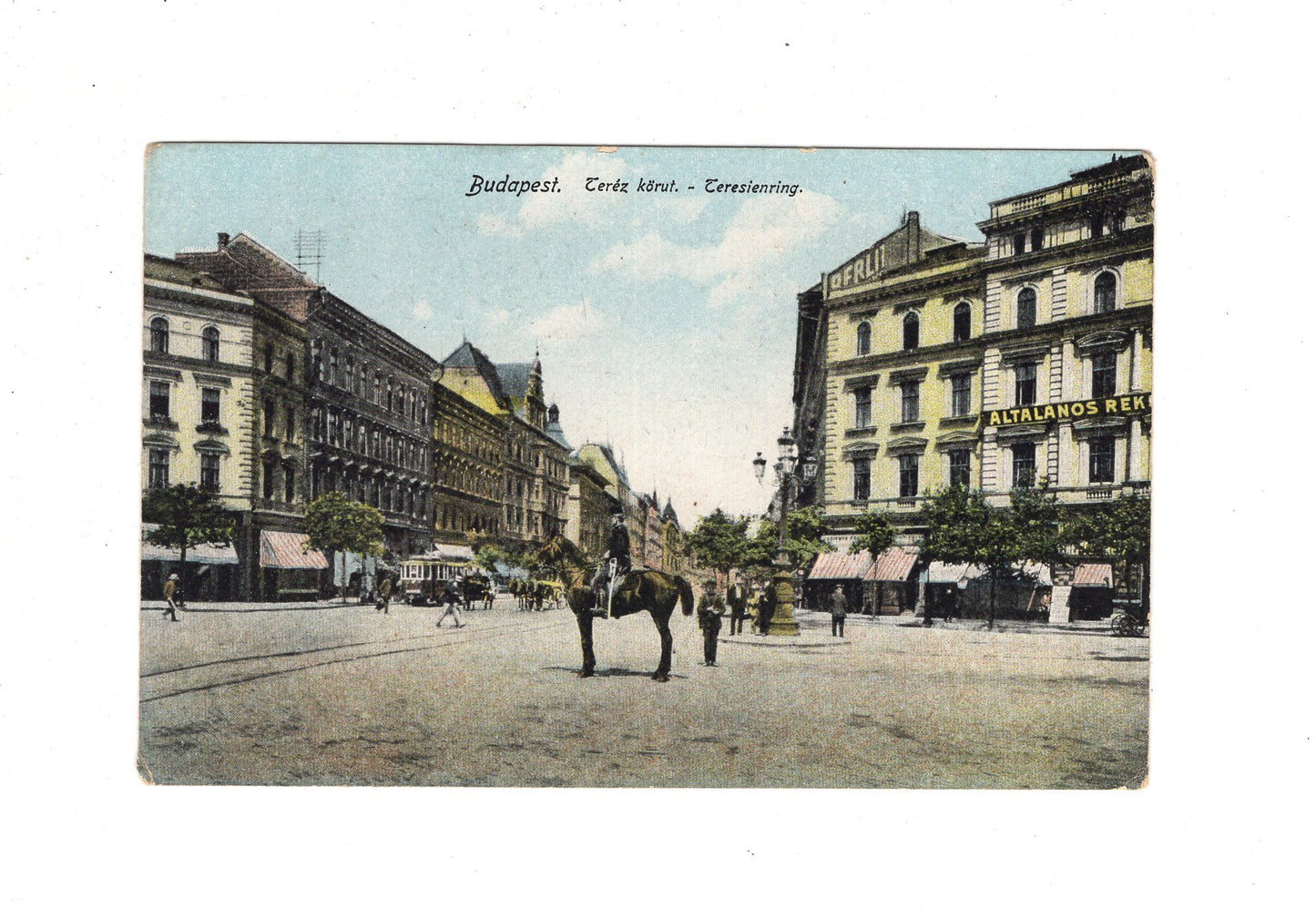 Ansichtskarte Budapest / Teresienring / Ungarn