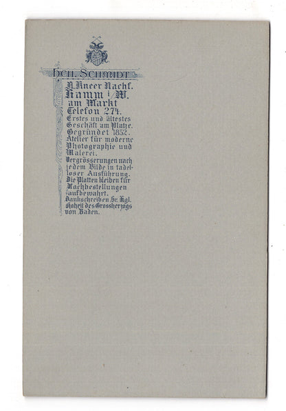 Fotografie Schönes Kinderbild / Baby - Hamm in Westfalen 1900er