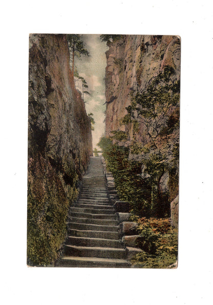 Ansichtskarte Jonsdorf / Nonnenfelsentreppe - 1906